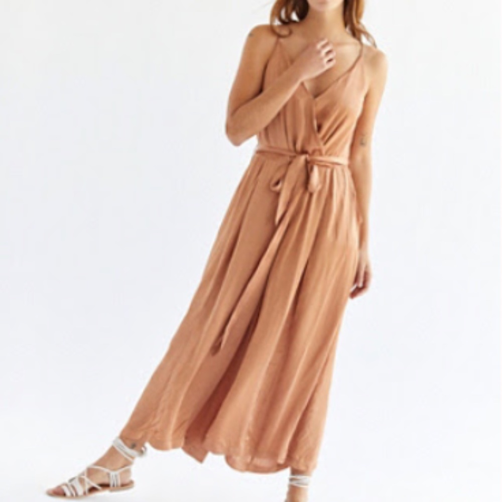 Free People YFB Celine Jumpsuit- Tobacco